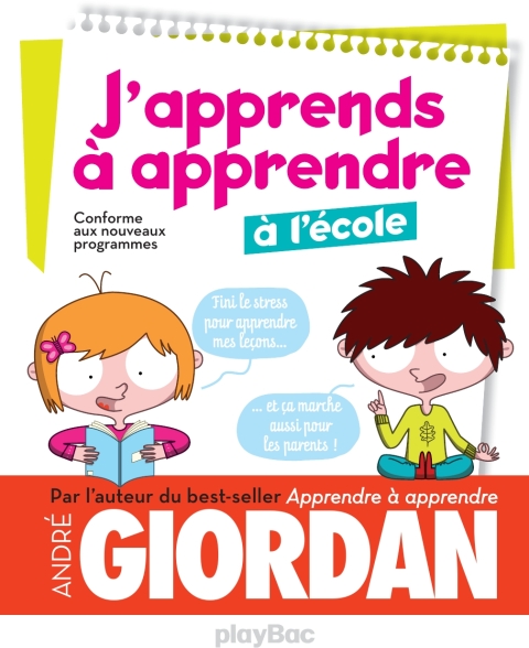 Cover image for book J'apprends à apprendre - à l'école