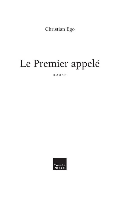Cover image for book Le premier appelé