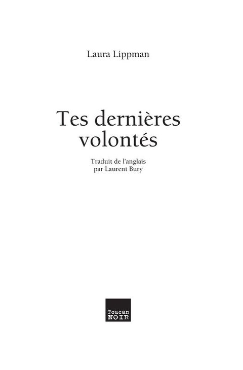 Cover image for book Tes dernières volontés