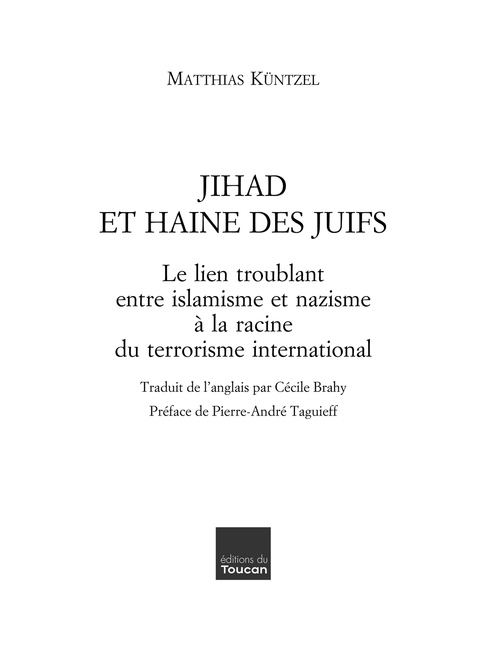Cover image for book Djihad et haine des juifs
