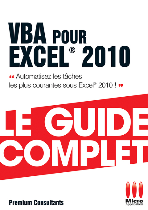 Cover image for book Vba Pour Excel 2010 Guide Complet