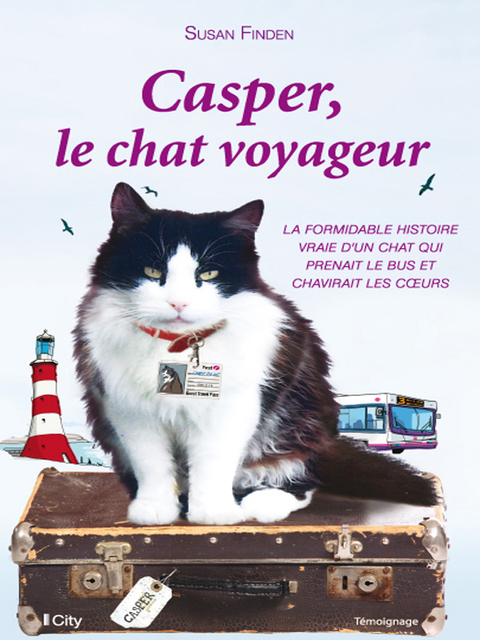 Cover image for book Casper, le chat voyageur