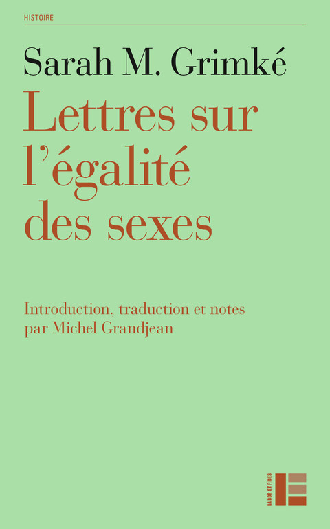Cover image for book Lettres sur l'égalité des sexes