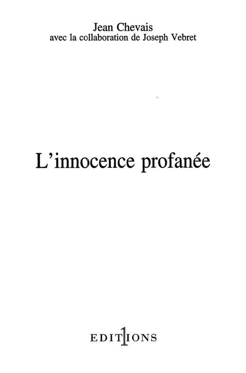 Cover image for book L'Innocence profanée