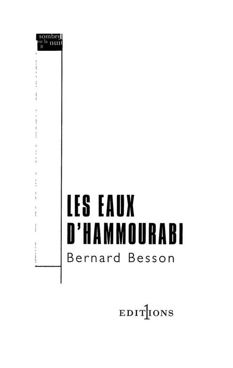 Cover image for book Les Eaux d'Hammourabi