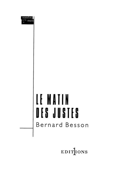 Cover image for book Le Matin des justes