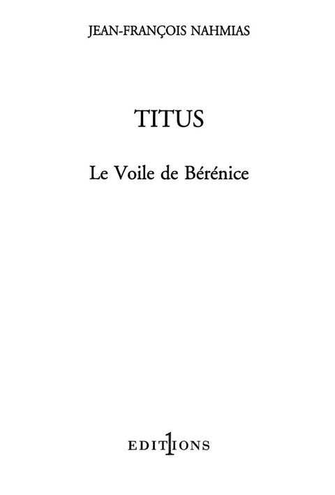 Cover image for book Titus, t.II : Le Voile de Bérénice
