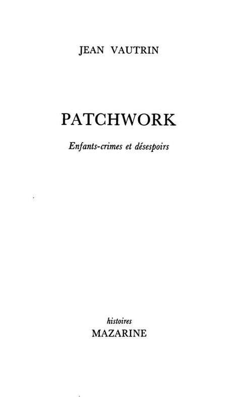 Cover image for book Patchwork
