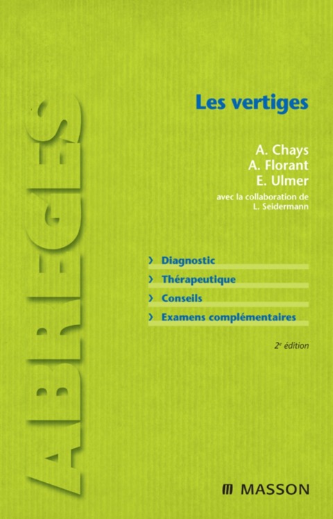 Cover image for book Les vertiges