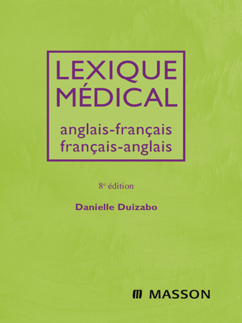 Cover image for book Lexique médical anglais-français/français-anglais