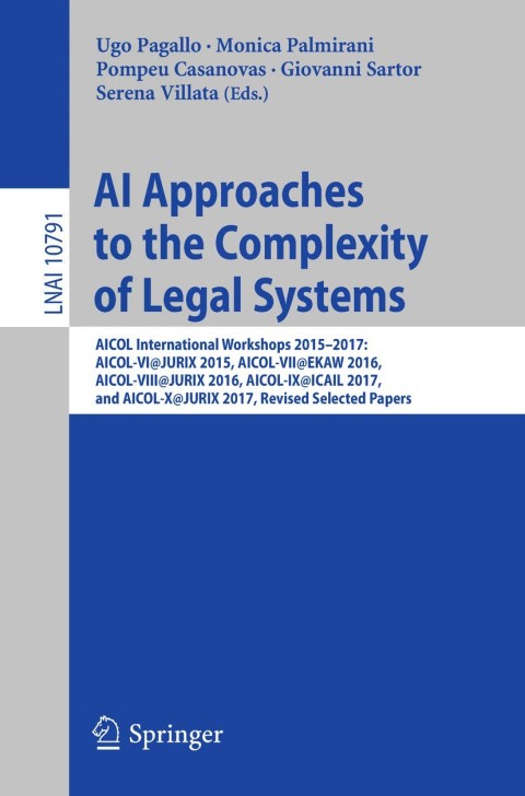 Cover image for book AI Approaches to the Complexity of Legal Systems
