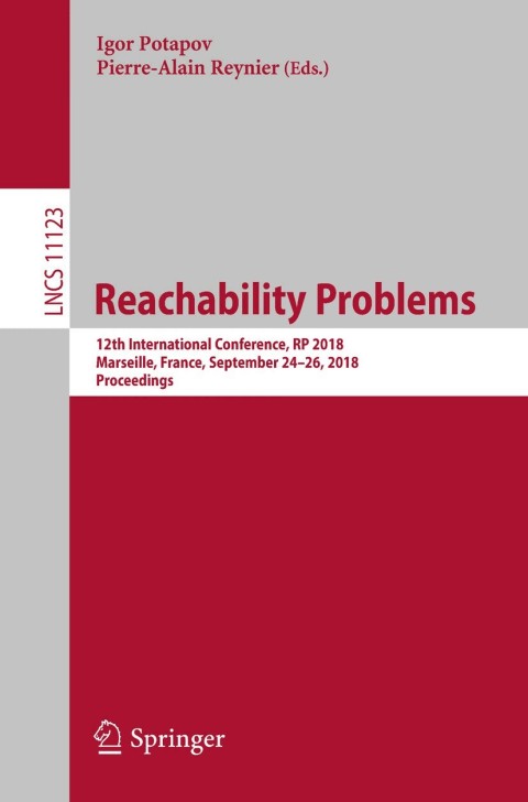 Cover image for book Reachability Problems