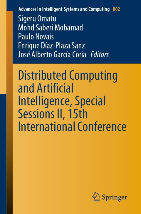Cover image for book Distributed Computing and Artificial Intelligence, Special Sessions II, 15th International Conference