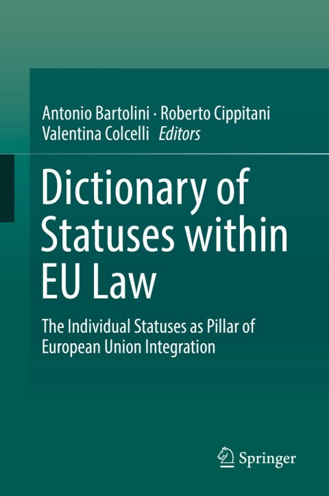 Cover image for book Dictionary of Statuses within EU Law
