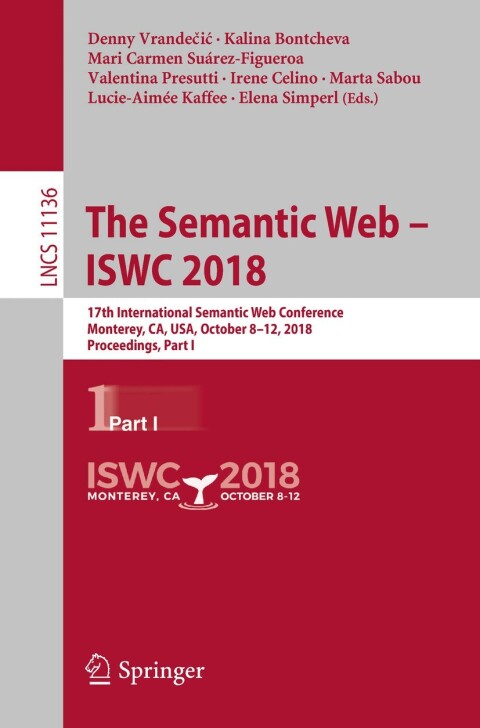 Cover image for book The Semantic Web – ISWC 2018