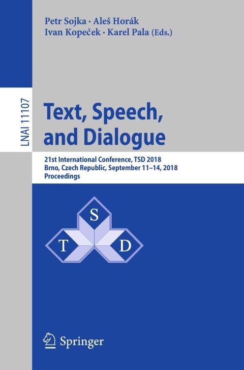 Cover image for book Text, Speech, and Dialogue