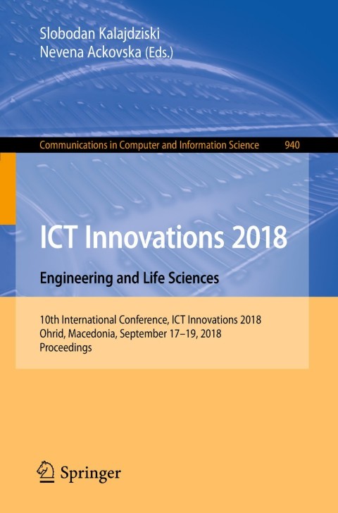 Cover image for book ICT Innovations 2018. Engineering and Life Sciences