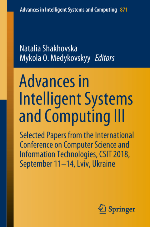 Cover image for book Advances in Intelligent Systems and Computing III