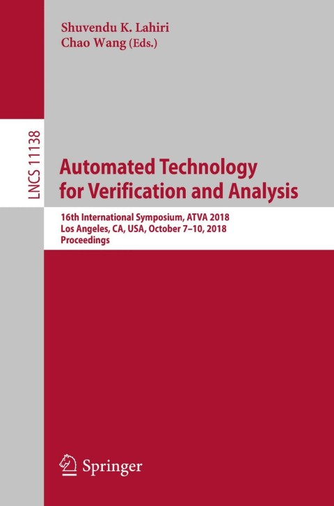 Cover image for book Automated Technology for Verification and Analysis