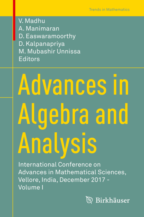 Cover image for book Advances in Algebra and Analysis