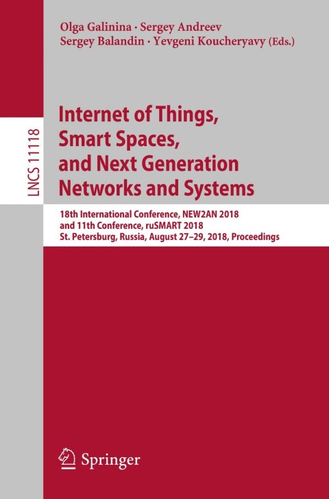 Cover image for book Internet of Things, Smart Spaces, and Next Generation Networks and Systems