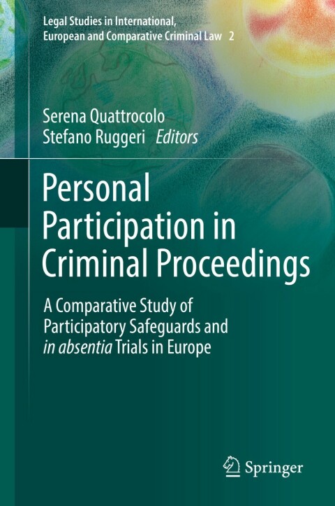 Cover image for book Personal Participation in Criminal Proceedings
