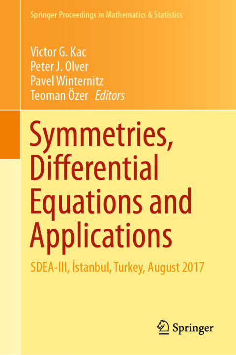 Cover image for book Symmetries, Differential Equations and Applications