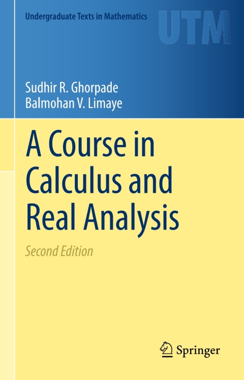 Cover image for book A Course in Calculus and Real Analysis