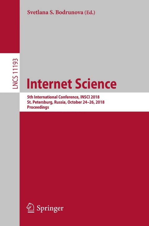 Cover image for book Internet Science