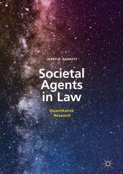 Cover image for book Societal Agents in Law