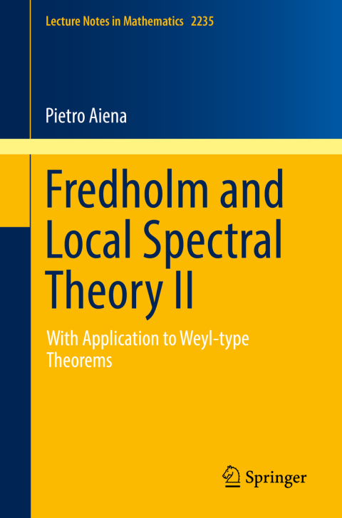 Cover image for book Fredholm and Local Spectral Theory II