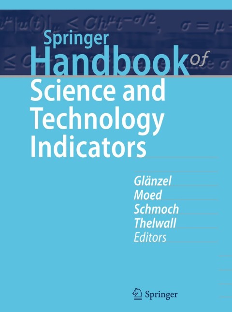 Cover image for book Springer Handbook of Science and Technology Indicators