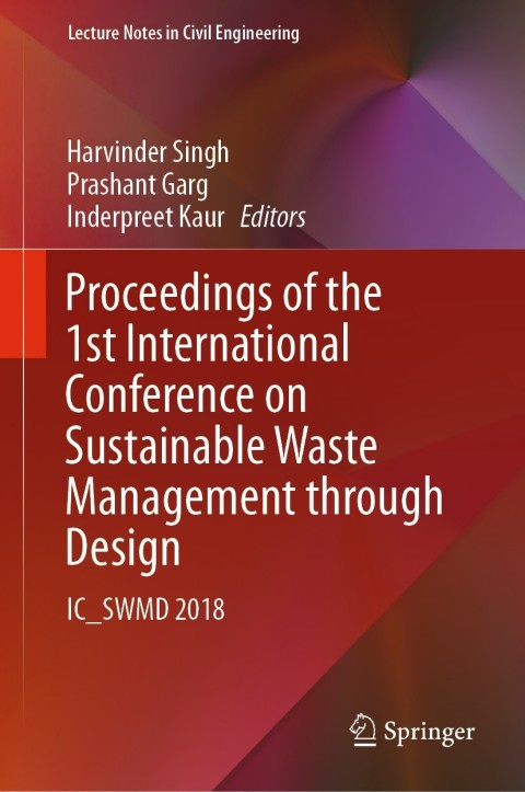 Cover image for book Proceedings of the 1st International Conference on Sustainable Waste Management through Design