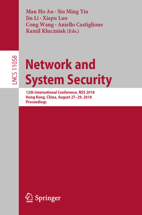 Cover image for book Network and System Security