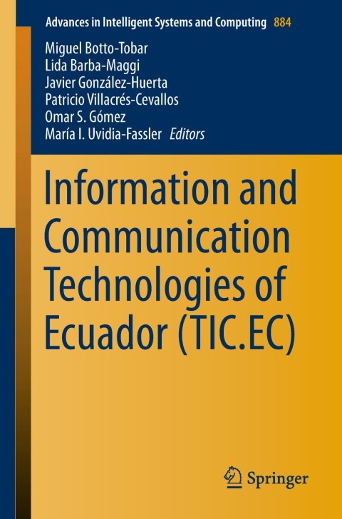 Cover image for book Information and Communication Technologies of Ecuador (TIC.EC)