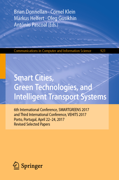 Cover image for book Smart Cities, Green Technologies, and Intelligent Transport Systems