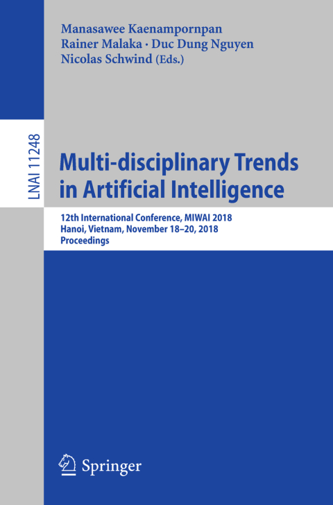 Cover image for book Multi-disciplinary Trends in Artificial Intelligence