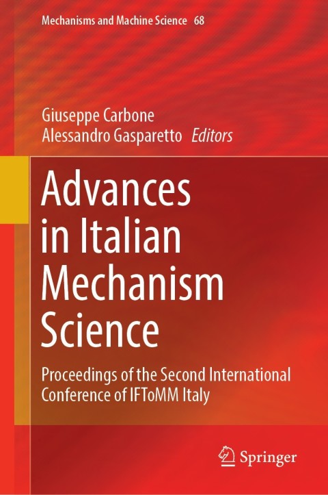 Cover image for book Advances in Italian Mechanism Science