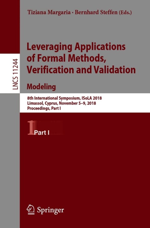 Cover image for book Leveraging Applications of Formal Methods, Verification and Validation. Modeling