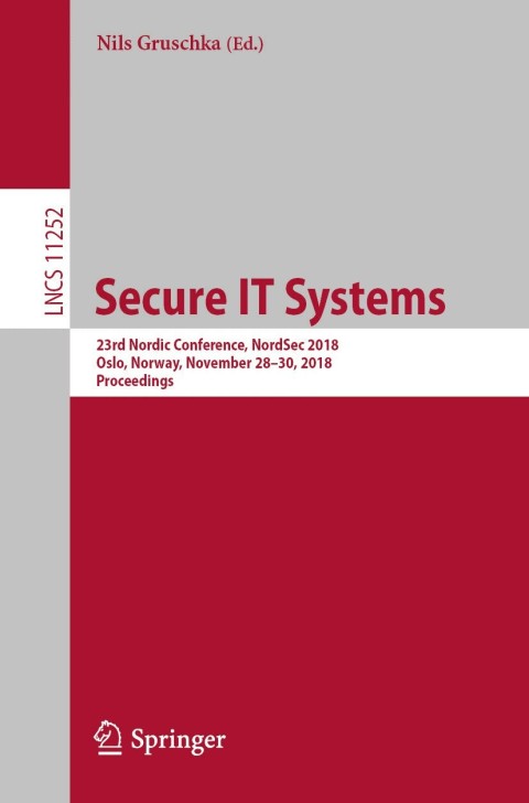 Cover image for book Secure IT Systems