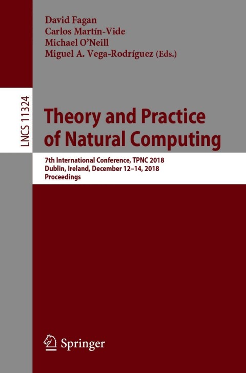 Cover image for book Theory and Practice of Natural Computing