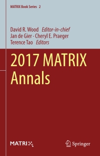 Cover image: 2017 MATRIX Annals 9783030041601