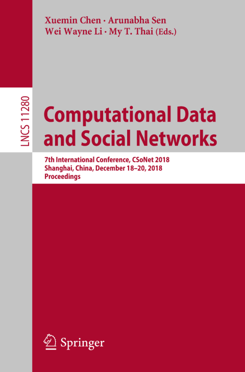 Cover image for book Computational Data and Social Networks