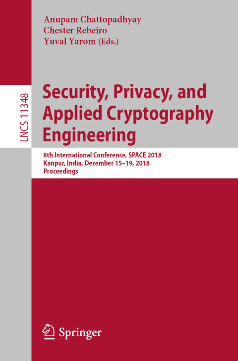 Cover image for book Security, Privacy, and Applied Cryptography Engineering
