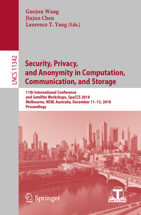 Cover image for book Security, Privacy, and Anonymity in Computation, Communication, and Storage