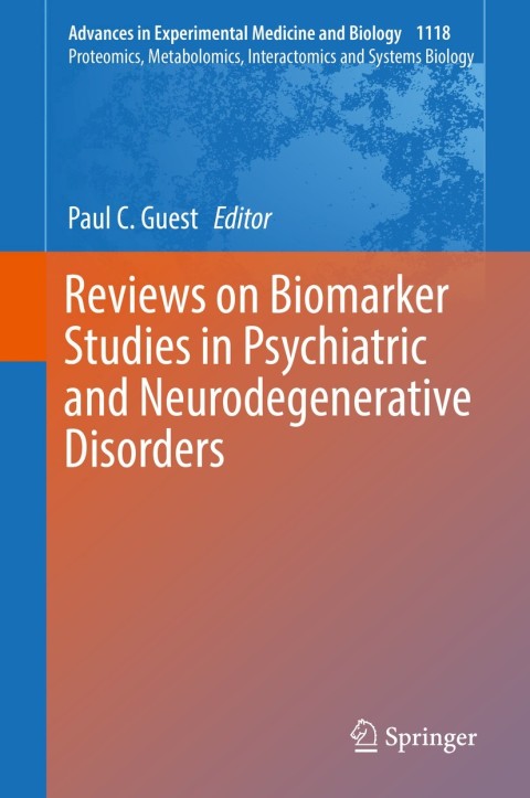 Cover image for book Reviews on Biomarker Studies in Psychiatric and Neurodegenerative Disorders