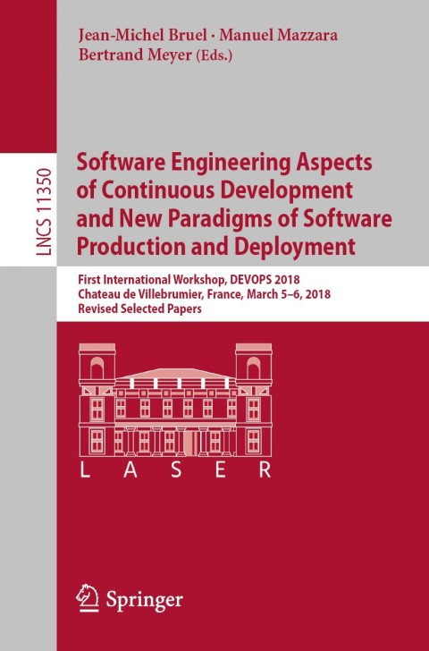 Cover image for book Software Engineering Aspects of Continuous Development and New Paradigms of Software Production and Deployment