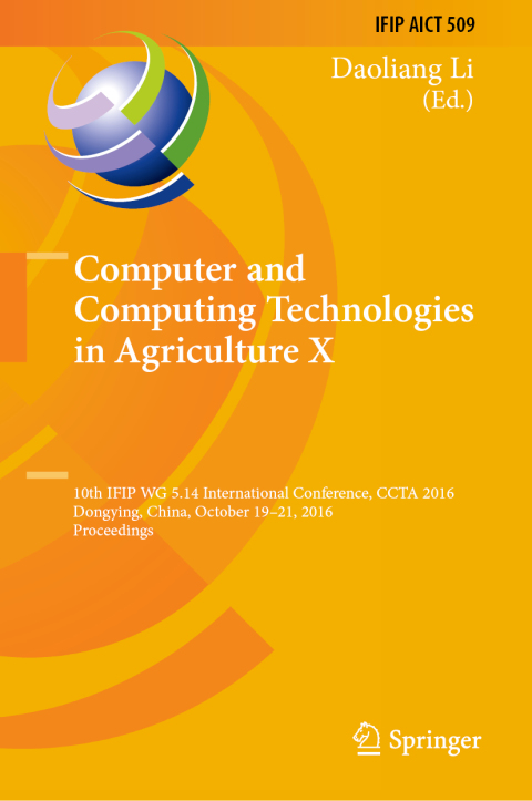 Cover image for book Computer and Computing Technologies in Agriculture X