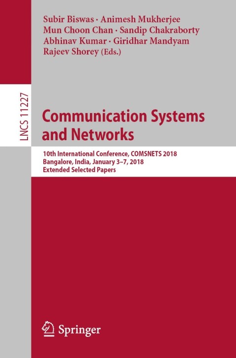 Cover image for book Communication Systems and Networks
