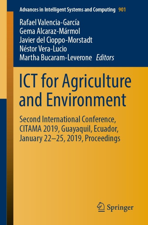 Cover image for book ICT for Agriculture and Environment